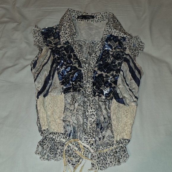 Blue Life Multicolor Ruffle Blouse - Picture 2 of 7